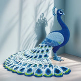 5684 Blue Peacock Building Blocks, Party Games, DIY Crafts, Stress-Relief Blocks, Company Reception Desk, Living Room and Study Decorations, Holiday Gifts, Christmas Eve Gifts, Christmas Friend Gifts, Easter Gifts