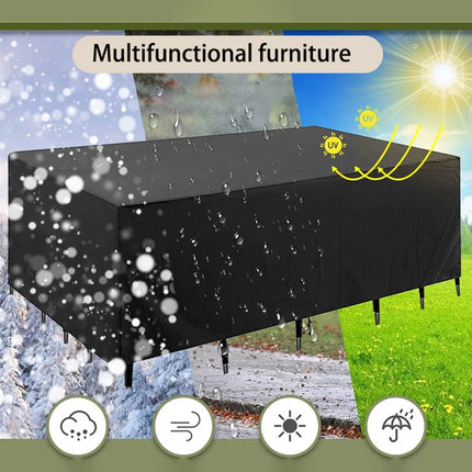 200 Sizes Outdoor Furniture Cover UV Protection Terrace Garden Chair Dust Cover Table Protector
