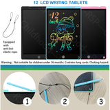 12 Inch / 8.5 Inch LCD Writing Board Drawing Tablet Colorful Doodle Board Eye Protection Learning Gifts for young people