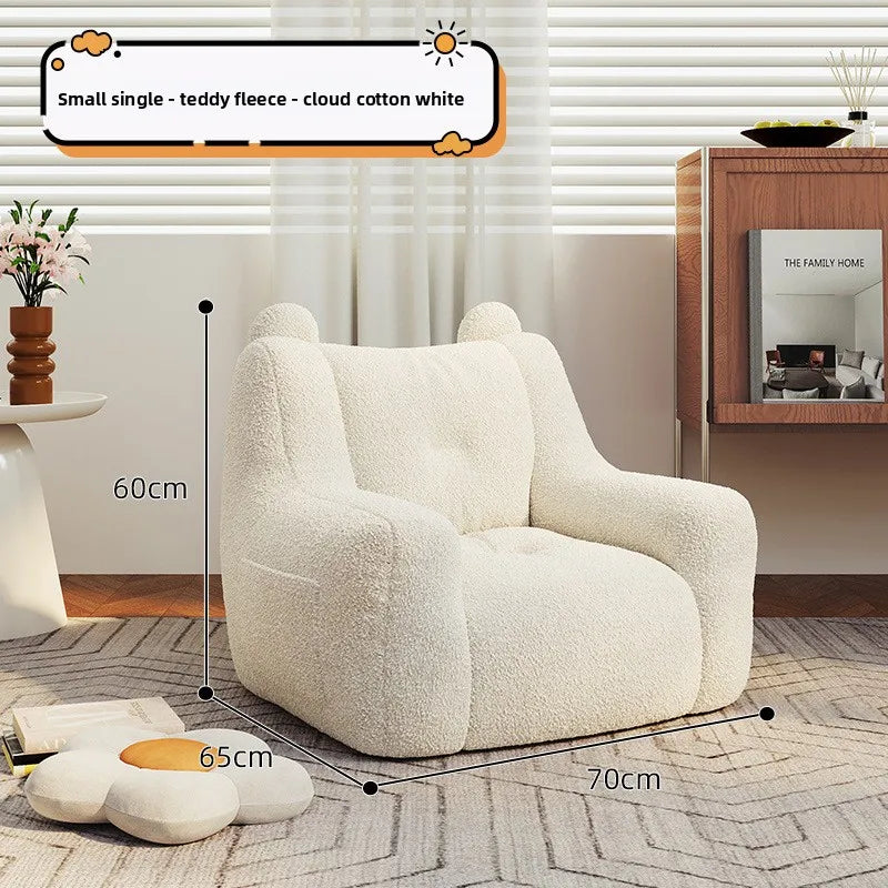 Adult sofa lazy sofa chair reading book corner small sofa chair bedroom cartoon lazy seat