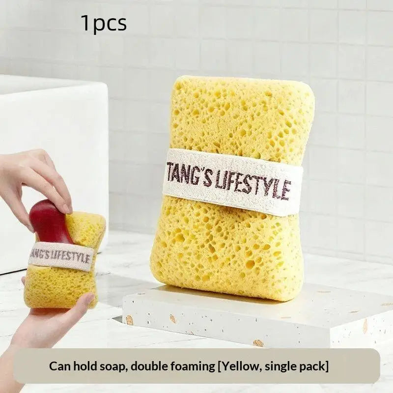 Ultra Soft Bath Sponge With Non-Slip Cotton Strap Rich Foaming Body Scrubber Multi-use Shower Exfoliating Body Cleansing Tool{S}