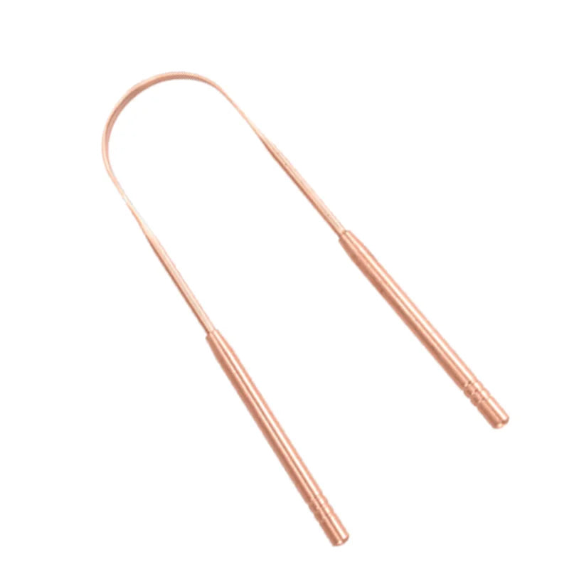 1/3Pcs Pure Copper Tongue Scraper With Metal Box Oral Cleaner Brush Fresh Cleaning Hygiene High Quality Tounge Scraper 3 styles