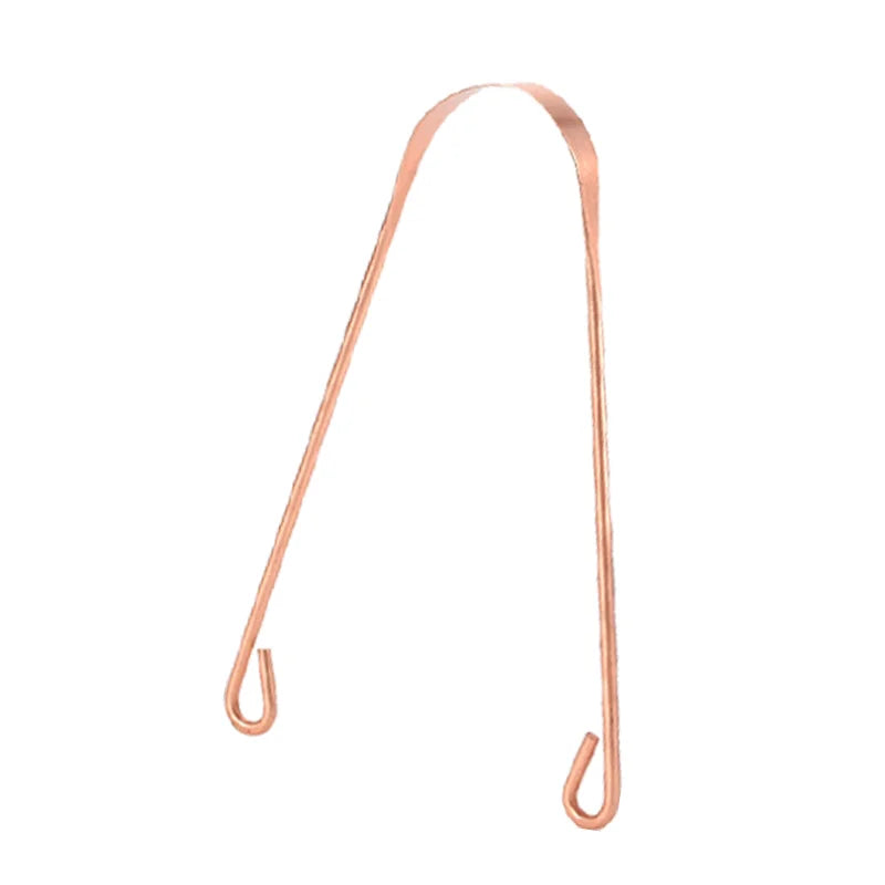1/3Pcs Pure Copper Tongue Scraper With Metal Box Oral Cleaner Brush Fresh Cleaning Hygiene High Quality Tounge Scraper 3 styles