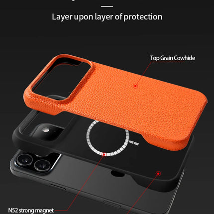 Magsafe Case for iPhone 17 Air 15 16 Pro Max 17Pro Lychee Natural