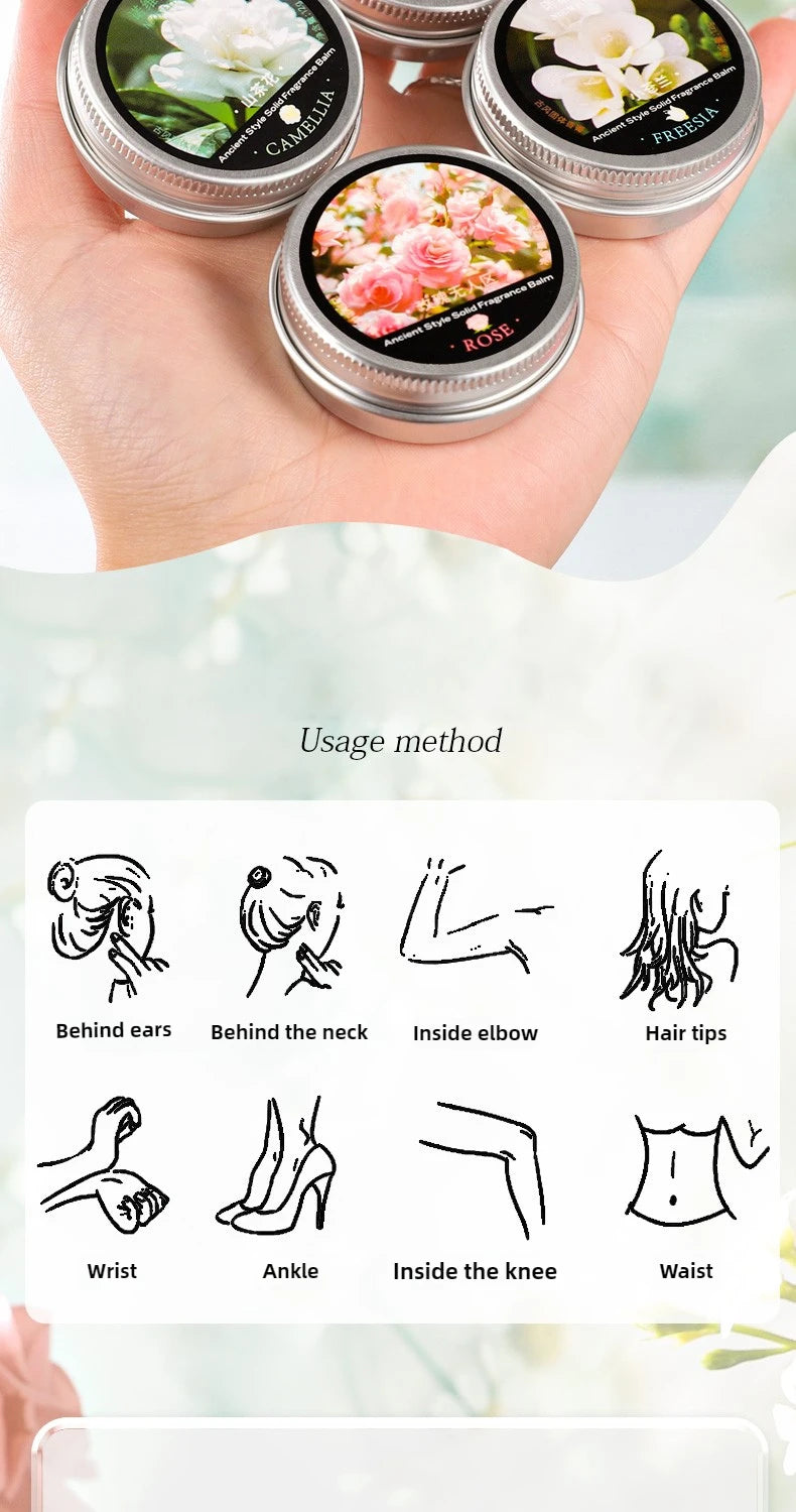 Solid Ointment, Lasting Fragrance, Suitable for Dating, Men and Women Dating Perfume, Halloween/Christmas/Holiday Gift