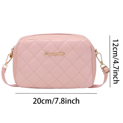 Plaid Tassel Shoulder Bag Women's Purse