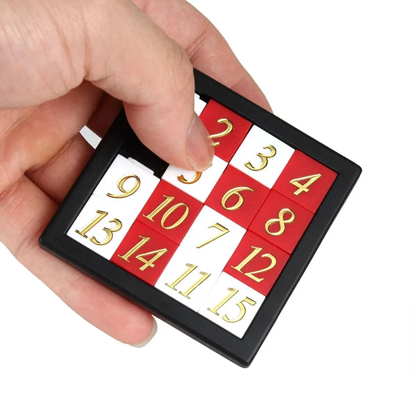 Number Sliding Puzzle Game Huarong Road Brain Teaser IQ Test Montessori Educational Toys Classroom Prizes For Students