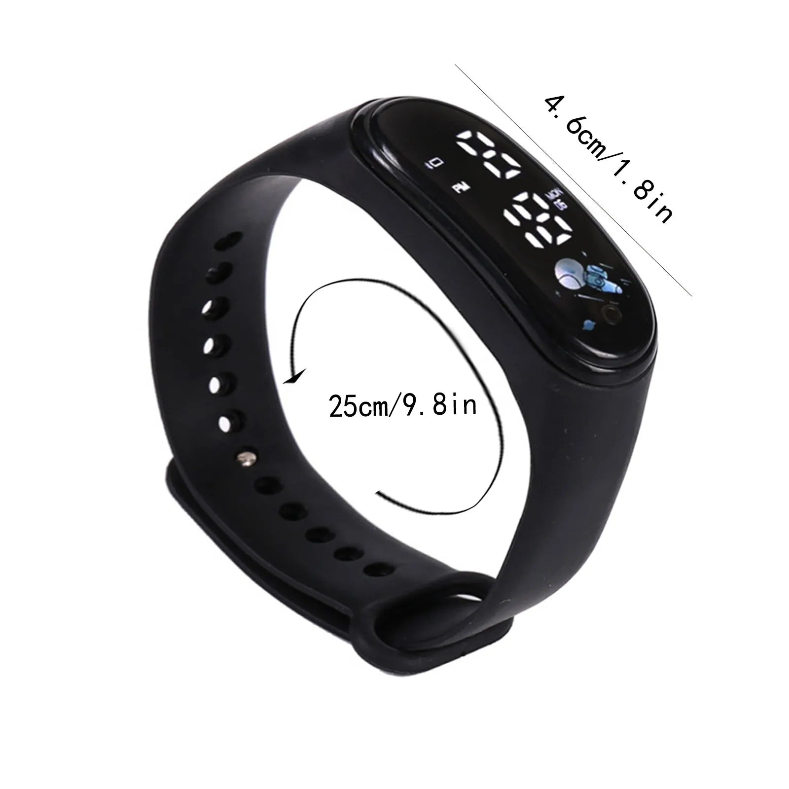 Children'S Smart Sports Watch Outdoor Electronic Fitness Smart Silicone Bracelet Children'S Waterproof Multifunctional Watch