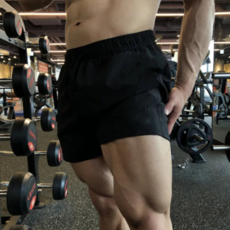 2025 New Running Shorts Gym Sportswear Men Jogging Outdoor Sports Shorts Fitness Man Quick Dry Breathable Pants Male Clothing ﻿