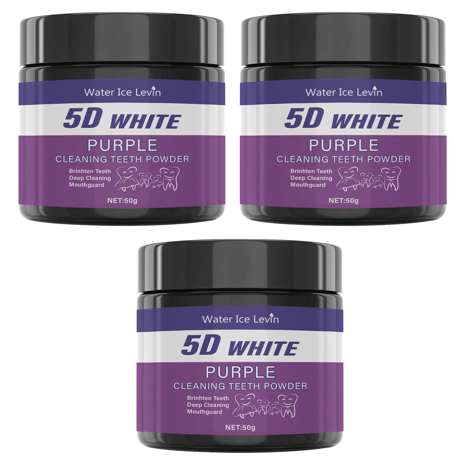 Purple Whitening Teeth Powder