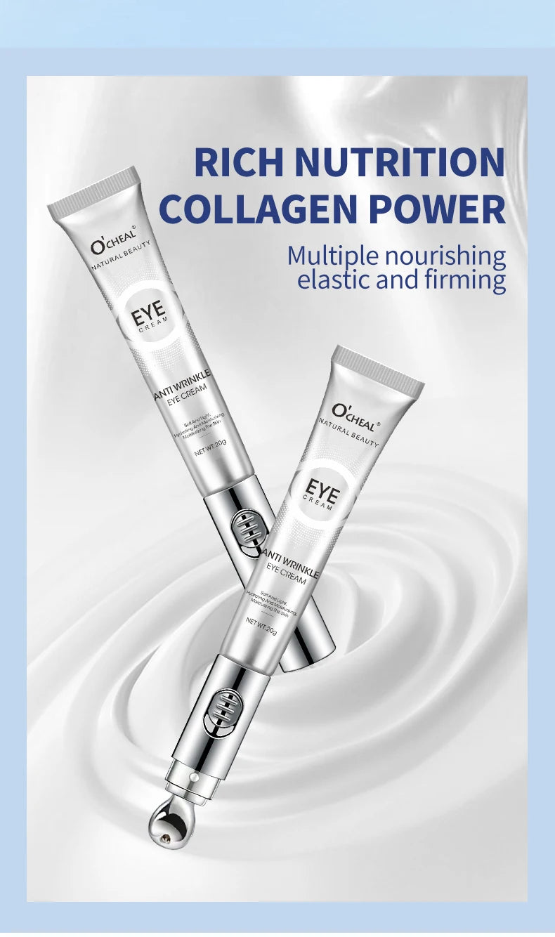 OCHEAL Electric Massage Eye Cream Hyaluronic Acid Firming Fades Fine Lines Eye Care Gel Moisturizing Beauty Eye Skin Care Beauty