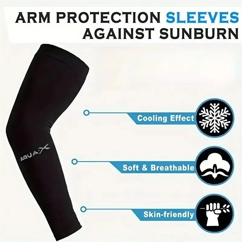 Breathable Sun Protection Sleeves - Cooling, UV Protection For Driving, Golfing, Fishing, Cycling, Hiking & Doing Sports
