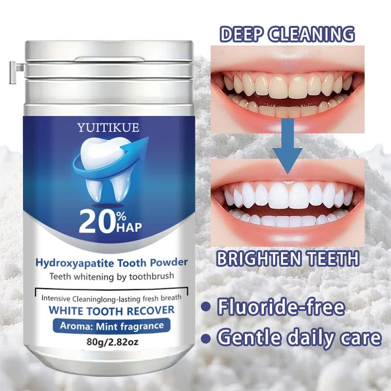 YUITIKUE 20% HAP Hydroxyapatite Toothpaste - Teeth Whitening Mint Fresh Breath Intensive Cleaning Toothpaste