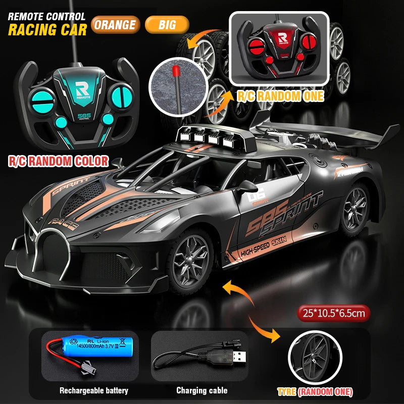 RC Car High Speed Sports Remote Controlled Mini Scale Model Vehicle Electric Drift Racing Car Toys for Boys Kids Birthday Gifts