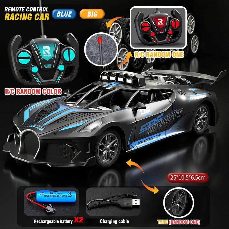 RC Car High Speed Sports Remote Controlled Mini Scale Model Vehicle Electric Drift Racing Car Toys for Boys Kids Birthday Gifts