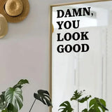 1Pc Encouraging Text Wall Mirror Sticker Furniture Home Decor Accessories Living Room Kids Room Decoration Bedroom Wall Decals