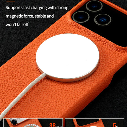 Magsafe Case for iPhone 17 Air 15 16 Pro Max 17Pro Lychee Natural