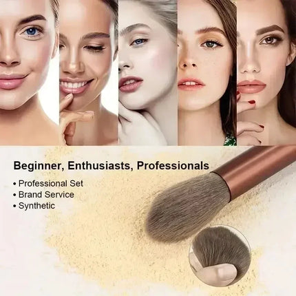 Soft Cosmetic Brush Set with Blender