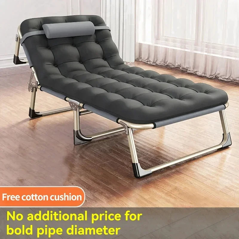 Household Goods Lounge Chair, Outdoor Camping, Simple Folding Bed,  Single Bed, Office Nap, Nap Bed, Marching Bed