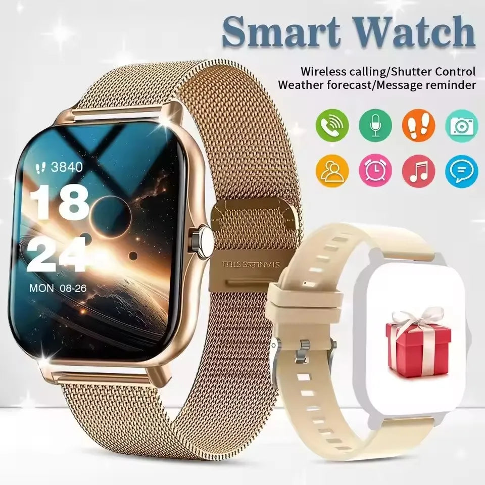 2026 Smart Watch Android IOS Phone 1.83 Inch Color Screen Bluetooth Answer Call Fitness Watches Tracker Smartwatch Women Men New
