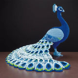 5684 Blue Peacock Building Blocks, Party Games, DIY Crafts, Stress-Relief Blocks, Company Reception Desk, Living Room and Study Decorations, Holiday Gifts, Christmas Eve Gifts, Christmas Friend Gifts, Easter Gifts