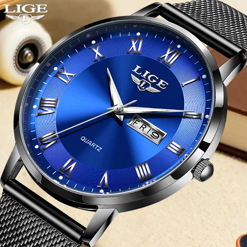 LIGE New Creative Ladies Watches Fashion Waterproof Quartz Watch For Women Casual Sport Bracelet Watch Female Relogio Feminino