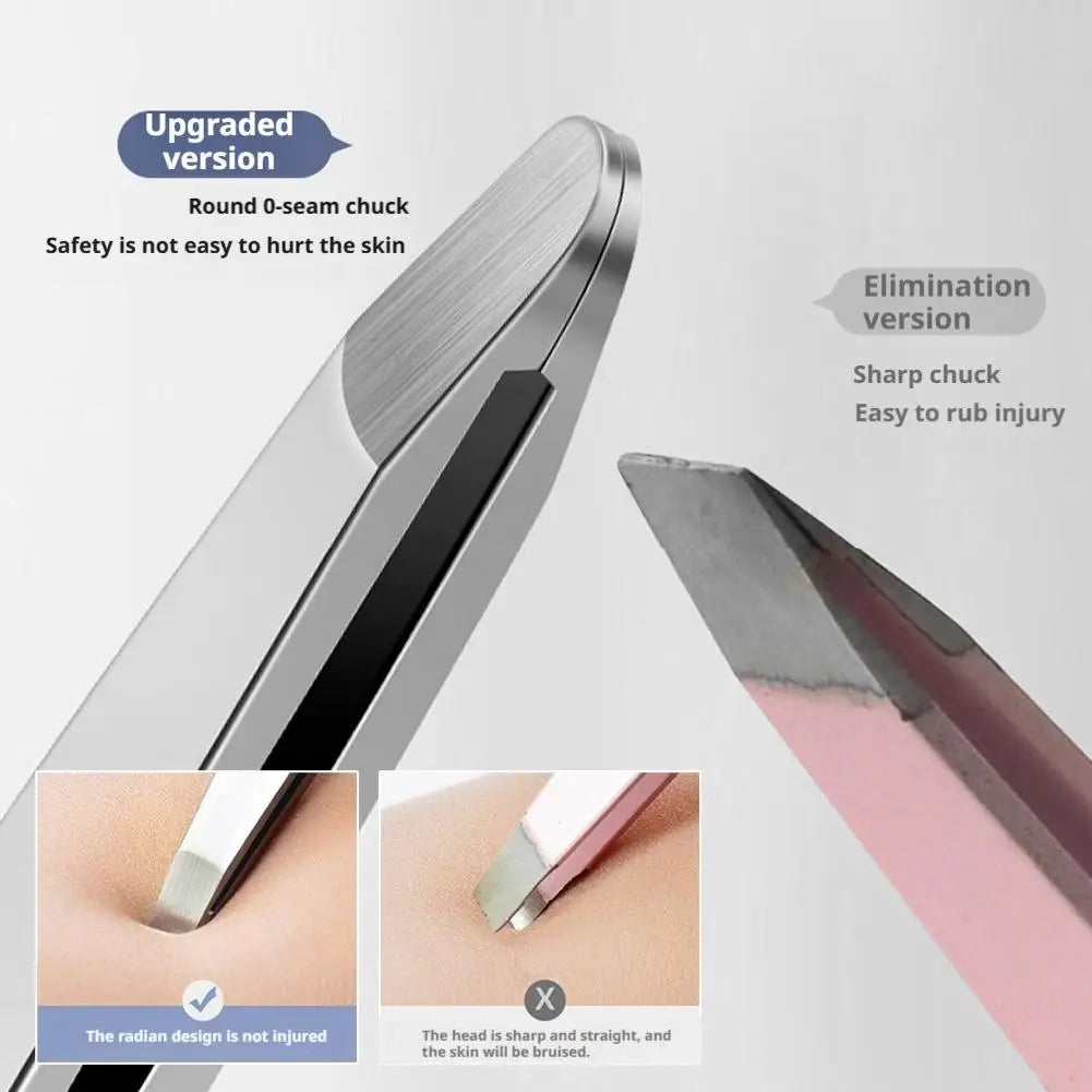 Eyebrow Hair Tweezers, Hair Clippers Grooming Scissor for Men and Women, Stainless Steel Eyebrow Clippers Tweerzers