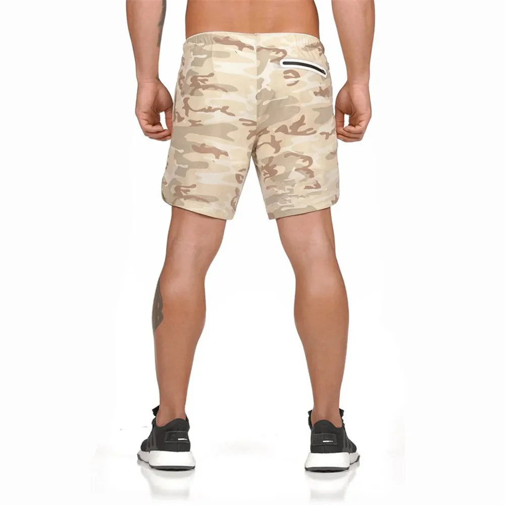 2 in 1 Compression Shorts for Men Gym Workout Running Shorts with Phone Pockets Athletic Quick Dry Activewear Training Jogging