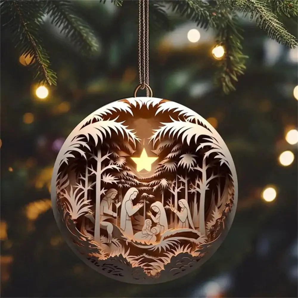 2D Acrylic Flat Printing Birds Flowers Animal Pendant Home Tree Window Hanging Decor Gift Car Backpack Pet Wind Chime Ornament