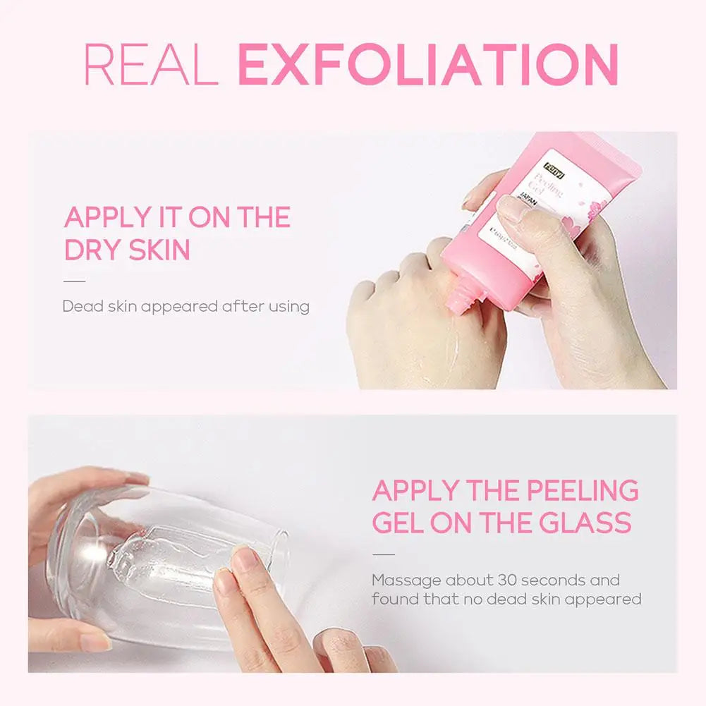 japan sakura Deep Cleansing Exfoliating Face Scrub Gel deep cleasning Moisturizing Gentle Skin Care for women