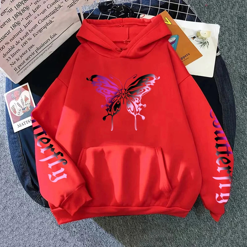 Women's Sweatshirt Printed Y2K Hoody Coat All Season Female Daily Casual Fashion Pullover Home Outdoor Comfort Hoodies