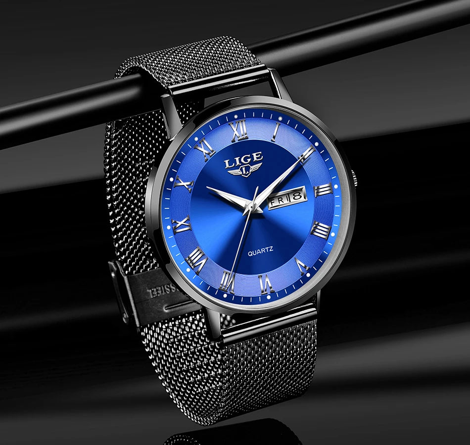 LIGE New Creative Ladies Watches Fashion Waterproof Quartz Watch For Women Casual Sport Bracelet Watch Female Relogio Feminino