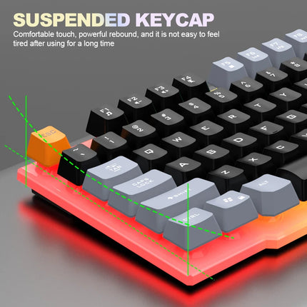 T26 Three-Tone Wired Keyboard & Mouse Combo
