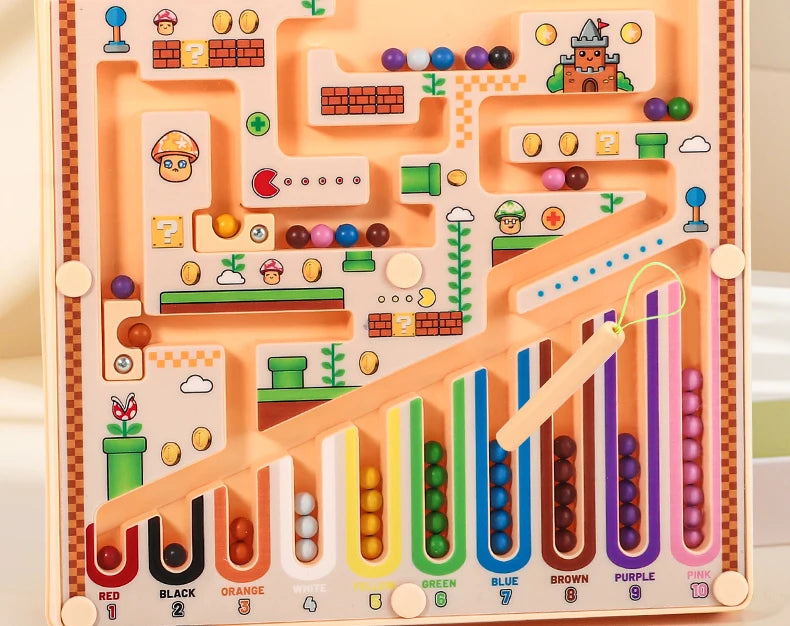 Magnetic Wooden Maze Learning Board