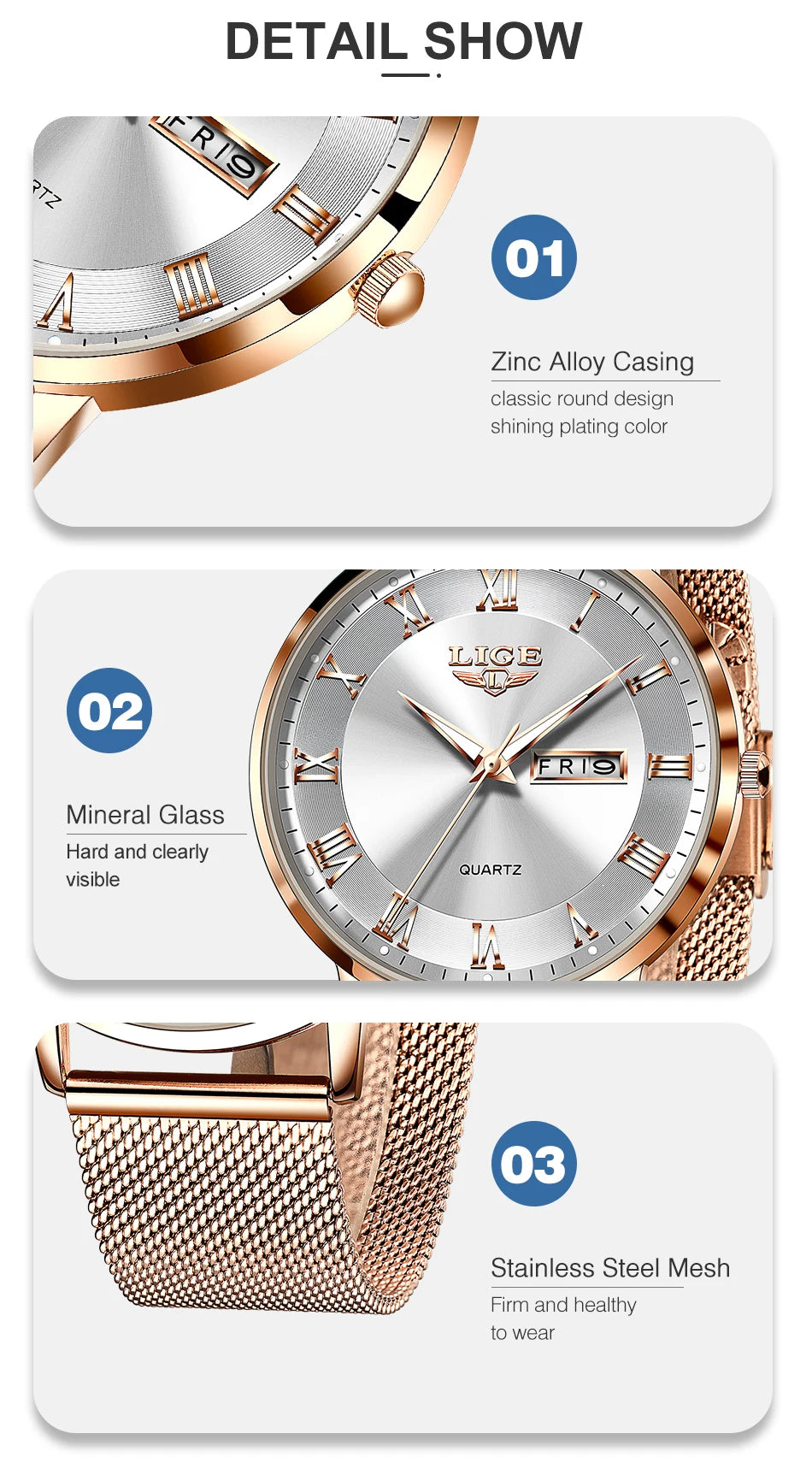 LIGE New Creative Ladies Watches Fashion Waterproof Quartz Watch For Women Casual Sport Bracelet Watch Female Relogio Feminino