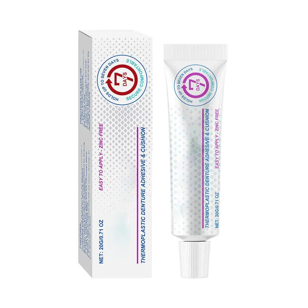 Cushion Grip Thermoplastic Denture Adhesive Improves Denture Fit Comfort & Stability Non-Glue Adhesive Hold Denture Adhesive