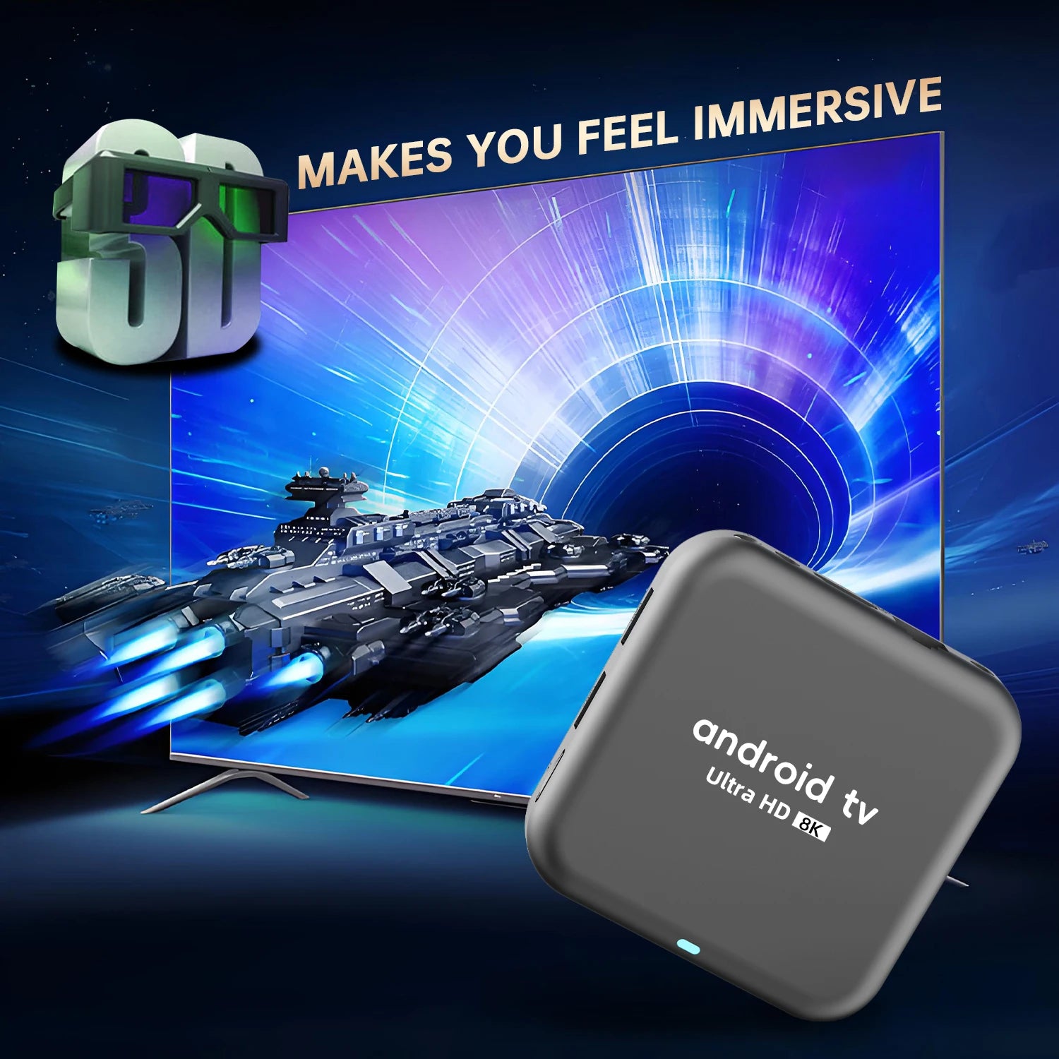 Android 16 Smart TV Box Q18 RK3518 Chip 8GB+256GB 8K Media Player Google Voice Assistant Dual WiFi BT 6.0 Very Fast Set Top Box