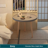 Small round table small apartment bedside table bedroom coffee table rack