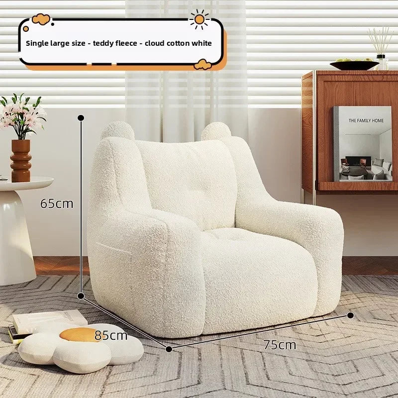 Adult sofa lazy sofa chair reading book corner small sofa chair bedroom cartoon lazy seat