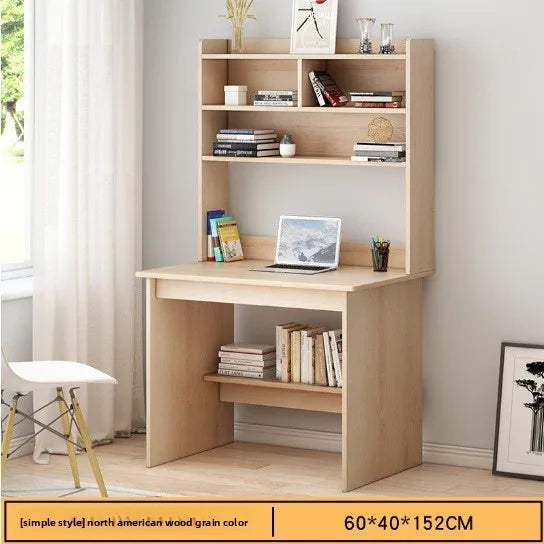 Precise Desk Home Modern Simple Bookshelf Integrated Student Bedroom Learning to Write With Drawing Desk Office Computer Desk
