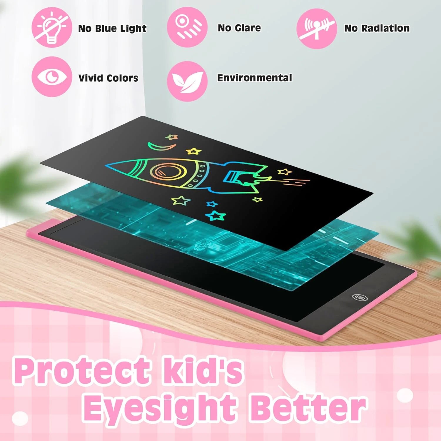 12 Inch / 8.5 Inch LCD Writing Board Drawing Tablet Colorful Doodle Board Eye Protection Learning Gifts for young people