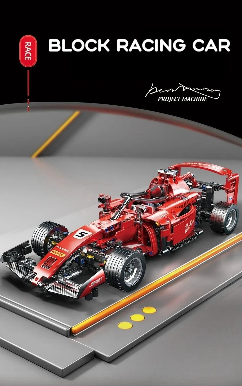 2025 Technical NEW F1 Racing Car Building Blocks Set MOC Model Kit DIY Assembly Bricks Creative Educational Toys For Children
