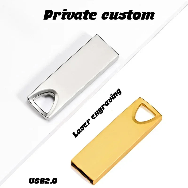 JASTER Metal USB Flash Drive 64GB Creative Business Gifts Memory Stick Mini Black Pen Drive 32GB Golden Key Chain Business Gift
