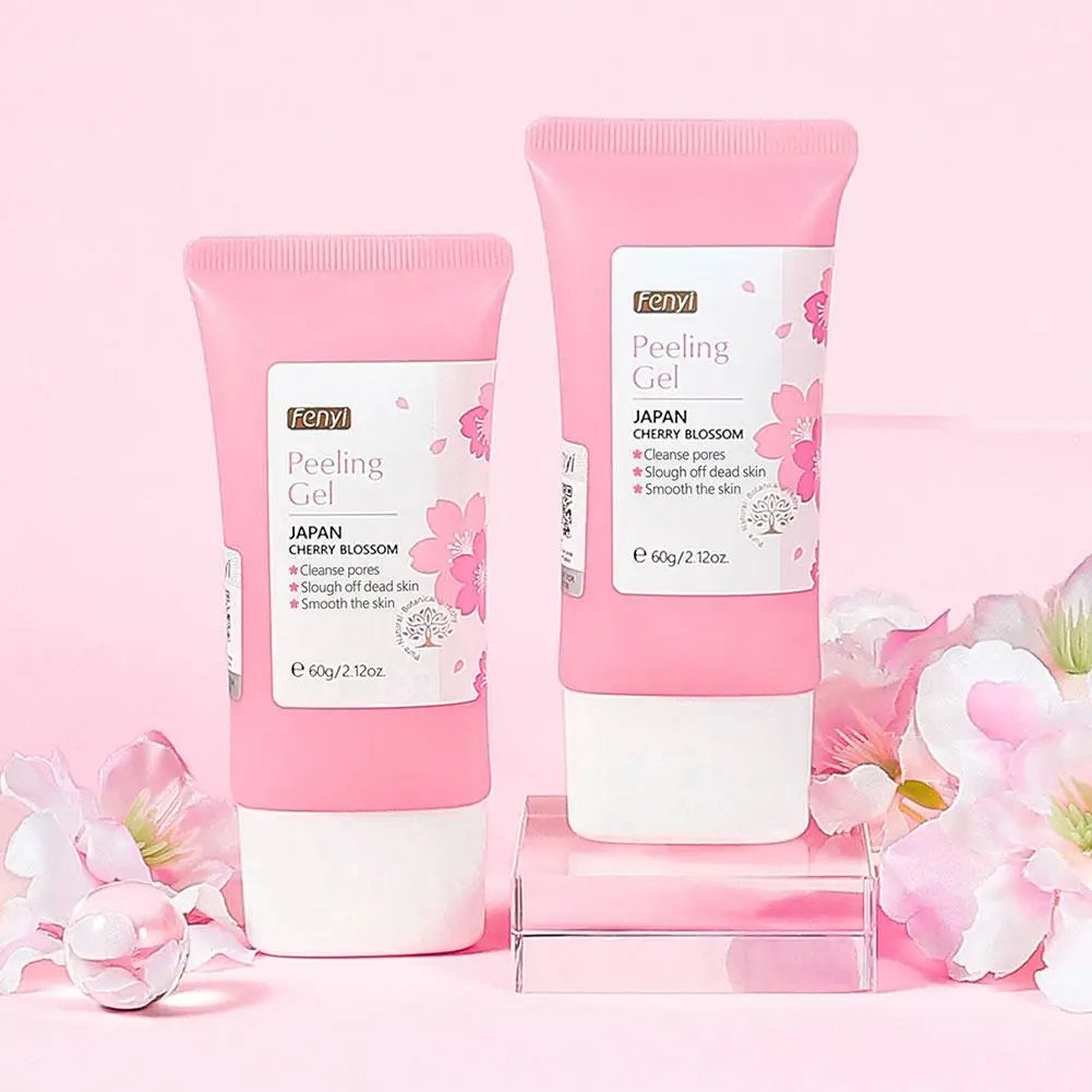 japan sakura Deep Cleansing Exfoliating Face Scrub Gel deep cleasning Moisturizing Gentle Skin Care for women