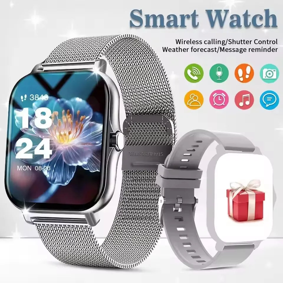 2026 Smart Watch Android IOS Phone 1.83 Inch Color Screen Bluetooth Answer Call Fitness Watches Tracker Smartwatch Women Men New