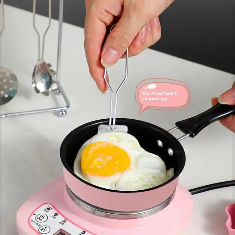 Portable Omelette Pan Mini Nonstick Cast Iron Skillet With Handle For Induction & Gas Cooktops Children Breakfast Pot【Homeclub】