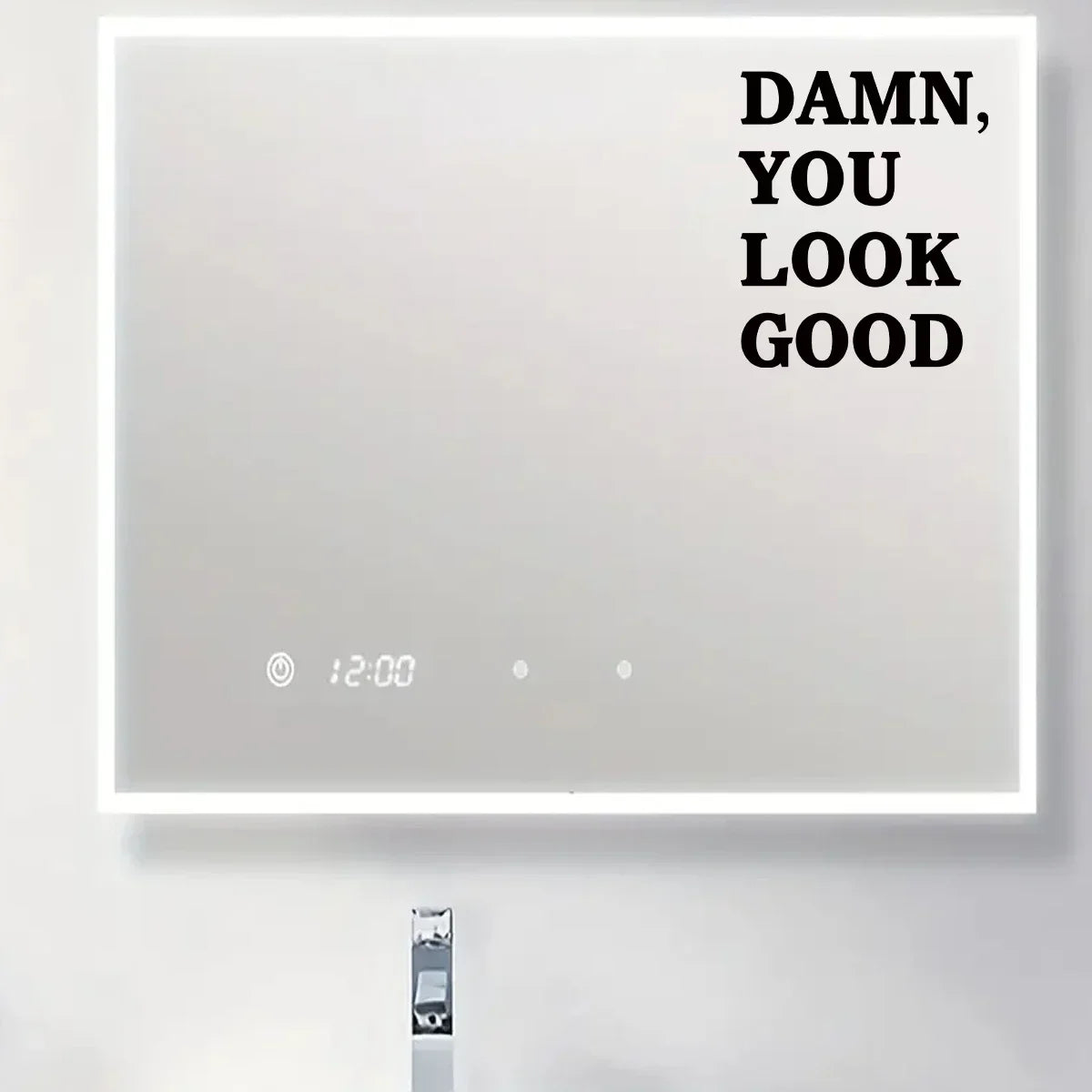 1Pc Encouraging Text Wall Mirror Sticker Furniture Home Decor Accessories Living Room Kids Room Decoration Bedroom Wall Decals