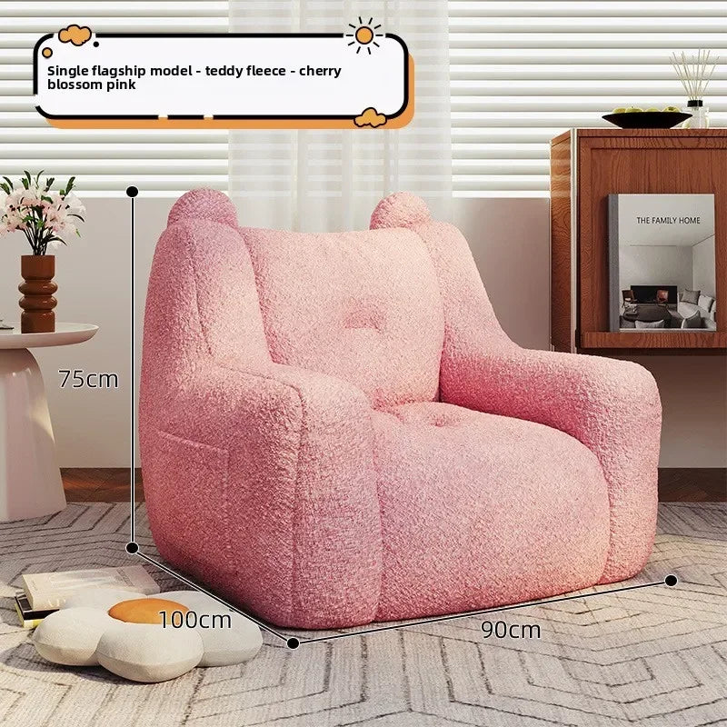 Adult sofa lazy sofa chair reading book corner small sofa chair bedroom cartoon lazy seat