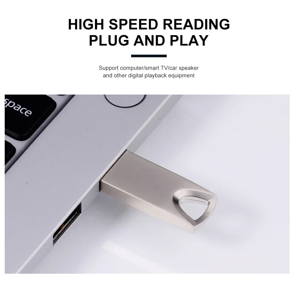 JASTER Metal USB Flash Drive 64GB Creative Business Gifts Memory Stick Mini Black Pen Drive 32GB Golden Key Chain Business Gift