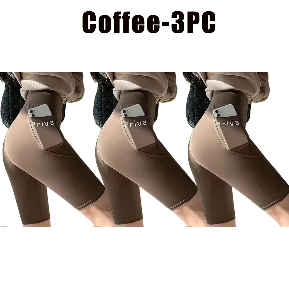 Ladies Yoga Shorts High Waist Tight Fitness 2-in-1 Workout Streetwear Casual Gym Running Activewear Comfy Shorts
